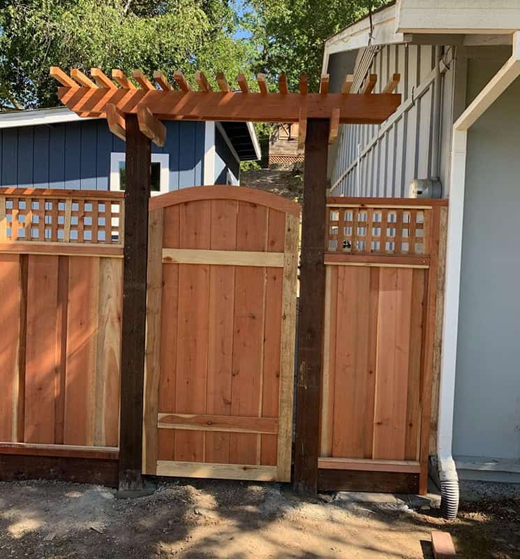 image of wooden gate in benicia home image of wooden gate in benicia home