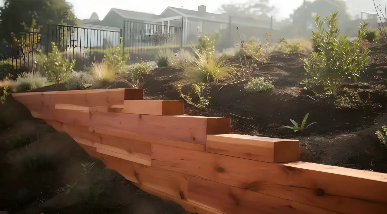 What East Bay Homeowners Should Know About Wood Retaining Walls